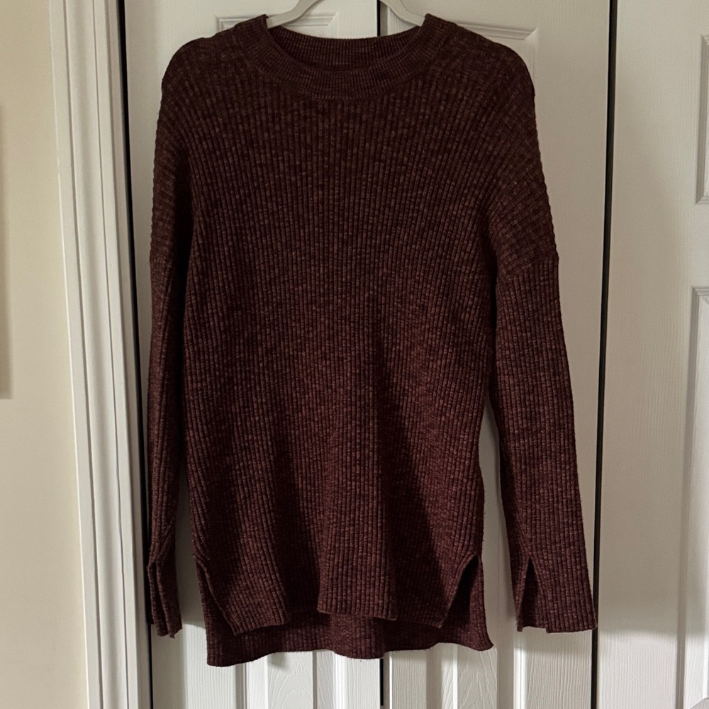 Abercrombie & Fitch Rich Brown Knit Sweater Size Small